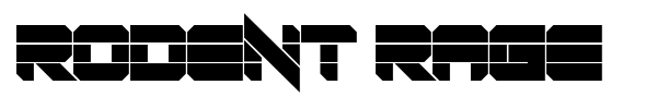 Rodent Rage font preview